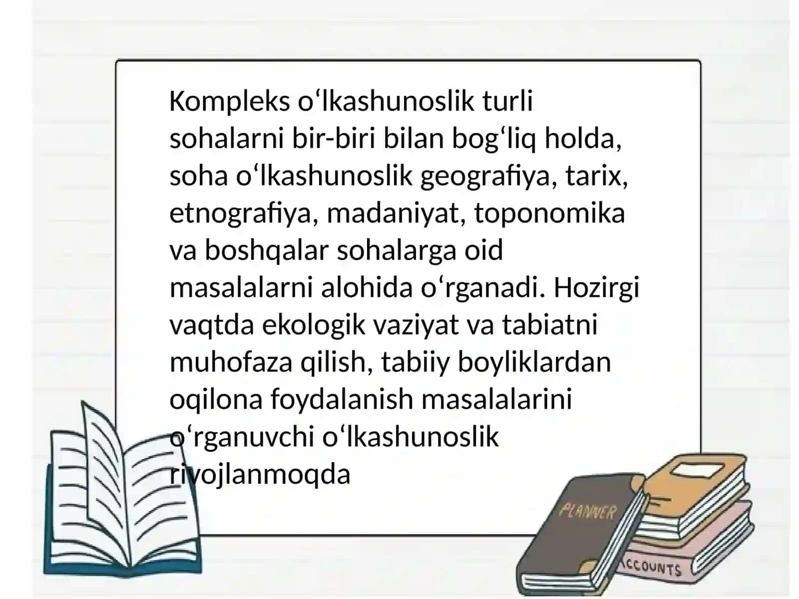 O‘lkashunoslik burchagi va geografiya maydonchasining tabiatshunoslik fanini o‘rganishdagi ahamiyati 4