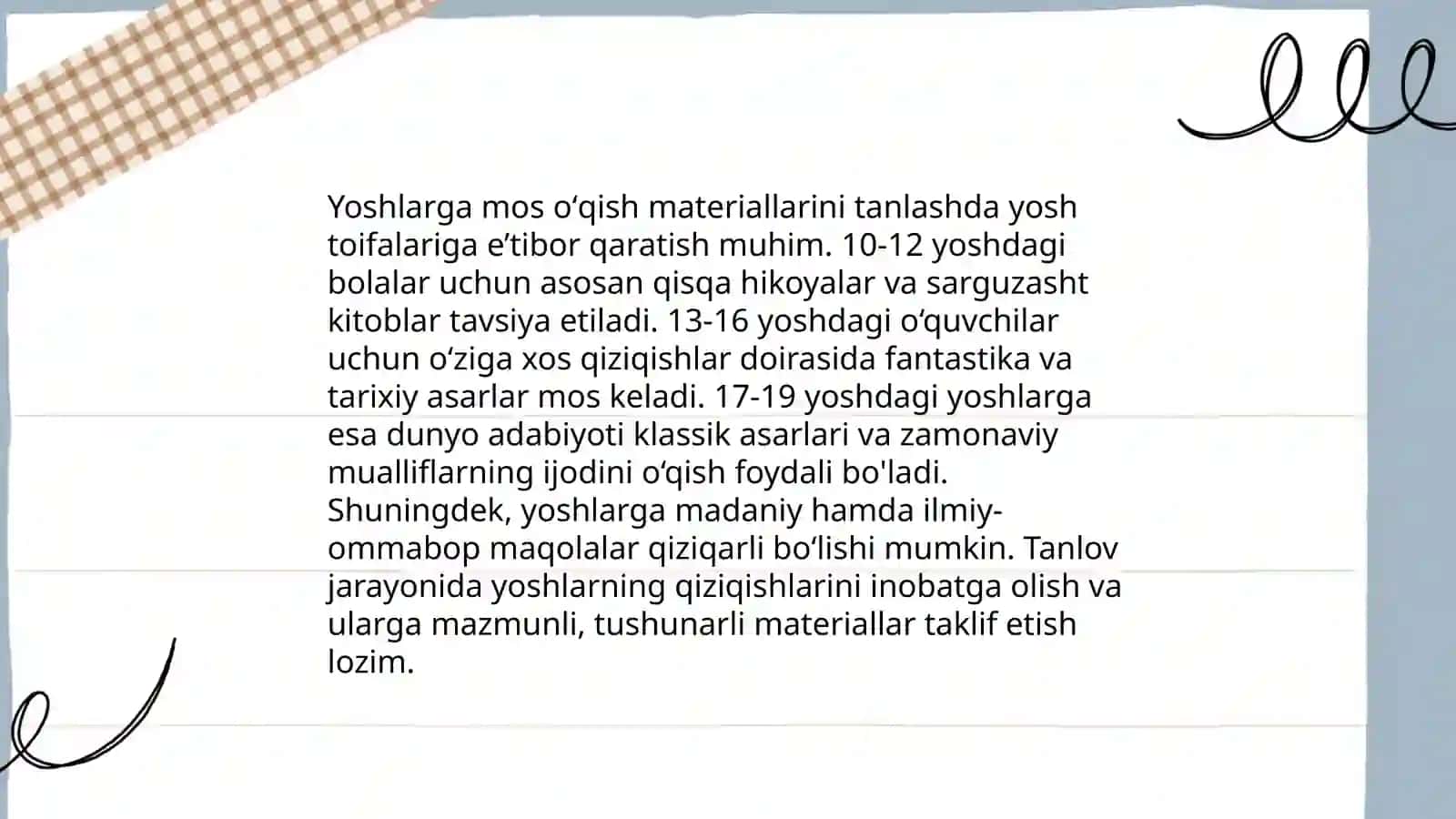 Boshlangʻich sinflarda sinfdan tashqari oʻqish darslarini tashkil etish metodikasi 4