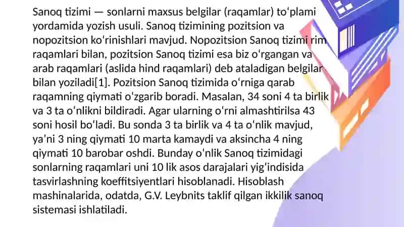 Sanoq sistemalari 4