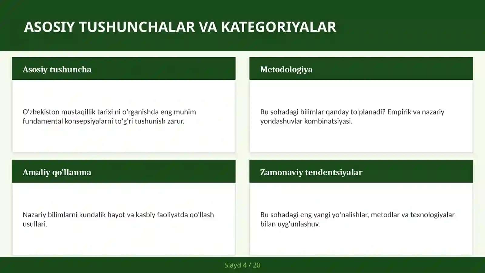 O'ZBEKISTON MUSTAQILLIK TARIXI 4