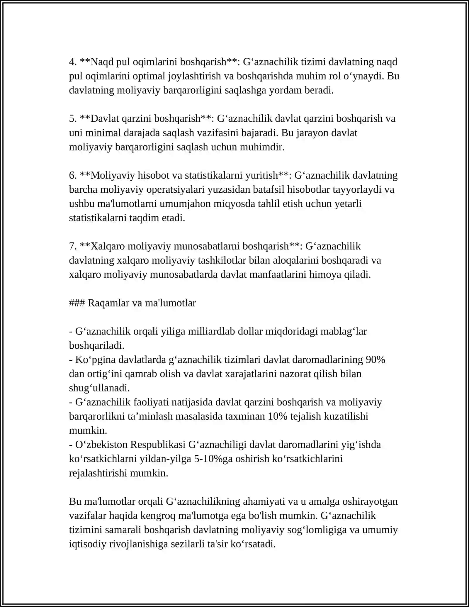 GʻAZNACHILIQ FAOLIYATNING TASHKILIY HUQUQIY ASOSLARI 4