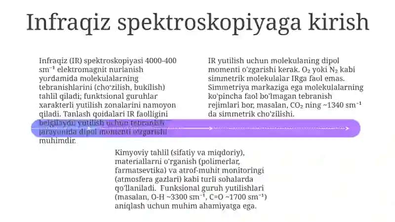 Infraqizil -spektroskopiya.Tanlashning asosiy qoidalari 4