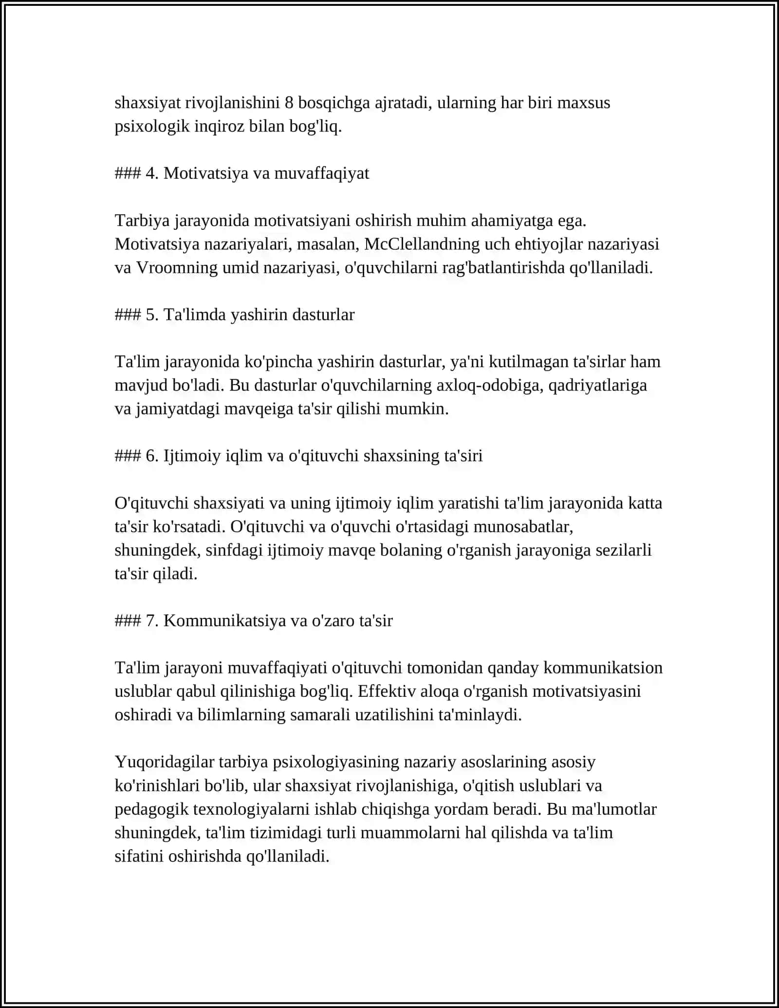 TARBIYA PSIXOLOGIYASI: VOSITALARI, MAQSADI VA METODLARI 4