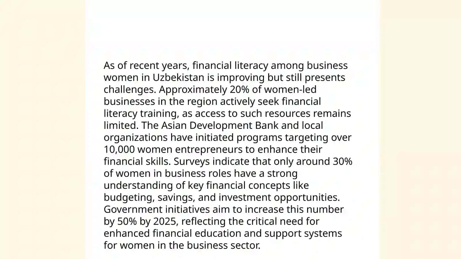 Legal Challenges for Uzbek Women Entrepreneurs 4