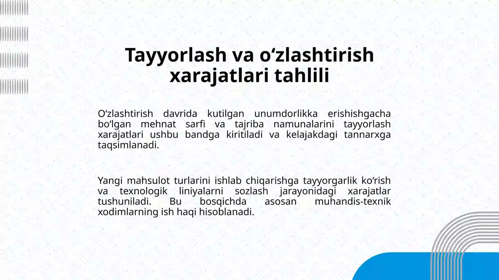 Ushbu taqdimot doirasida to‘qimachilik korxonalarining iqtisodiy samaradorligini belgilovchi uch ta asosiy yo‘nalish ko‘rib chiqiladi 4