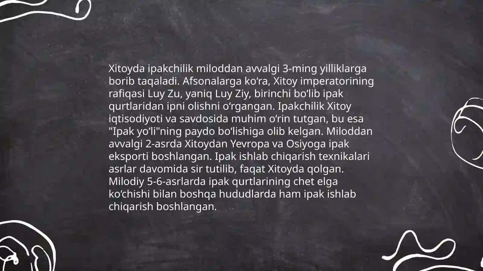 Ipak qurtining kelib chiqish tarixi va rivojlanishi 4
