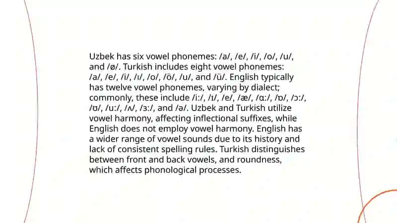 Phonetic similarities between Uzbek and Turkish and English languages 4