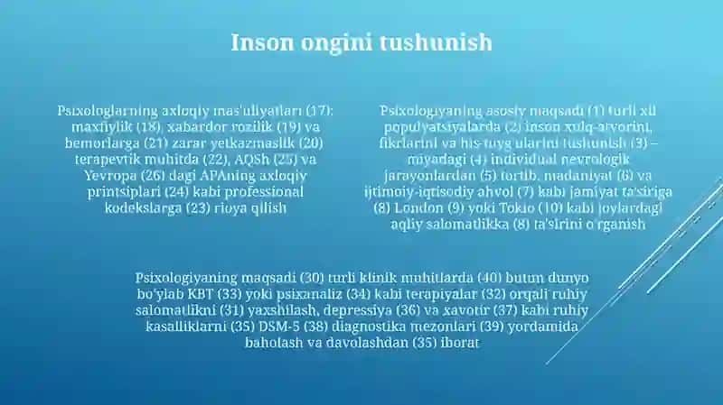 Psixologning majburiyatlari maqsad va vazifalari 4
