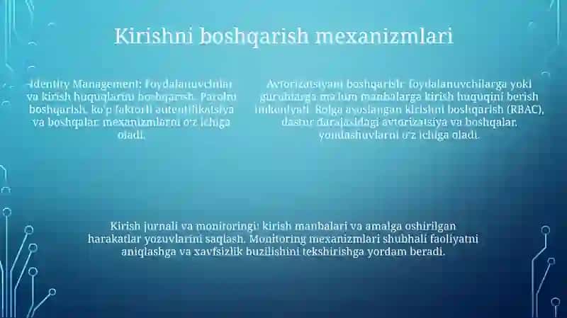 Axborot Xafvsizligini Ta'Minlashning Zamonaviy Usul Va Vositalari 4