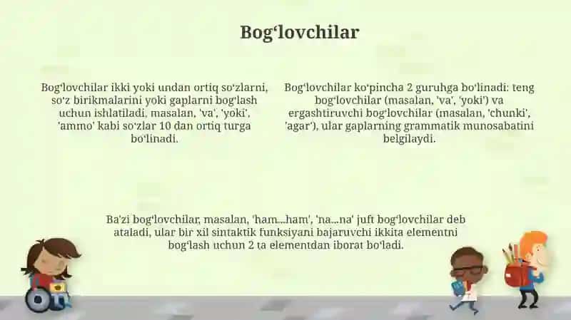 Yordamchi soʻzlar turkumi 4
