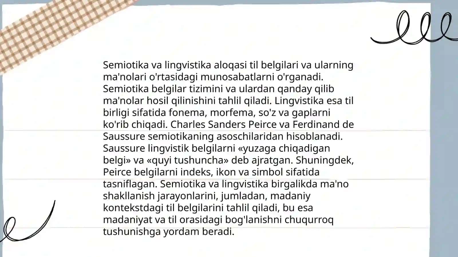 Til ramzlarning qismi tilning semiotik tabiati 4