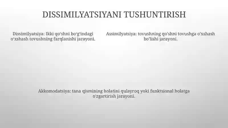 Assimilyatsiya, Akkomodatsiya Va Dissimilatsiya Qanday Farqlanadi? 4