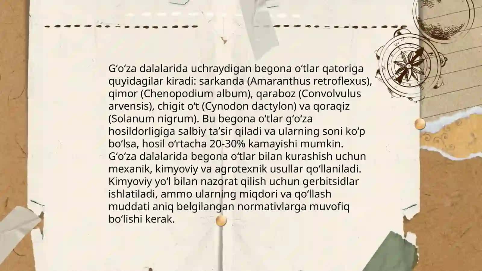 Begona oʻtlarga qarshi gerbiysidlarga ehtiyoj 4
