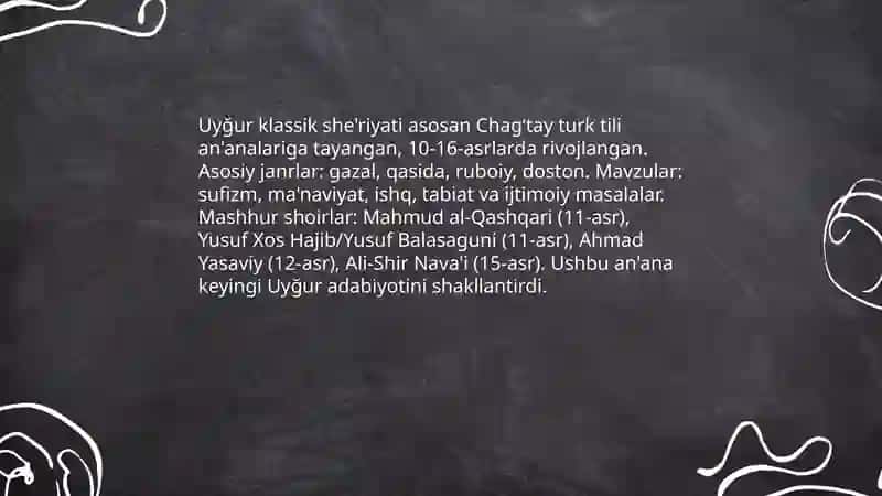 Uyğur adabiyoti haqida 4