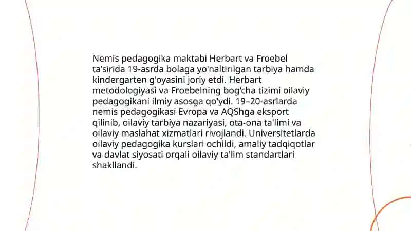 Chet elda oila pedagogikasi fanining rivojlanishi tarixidan 4