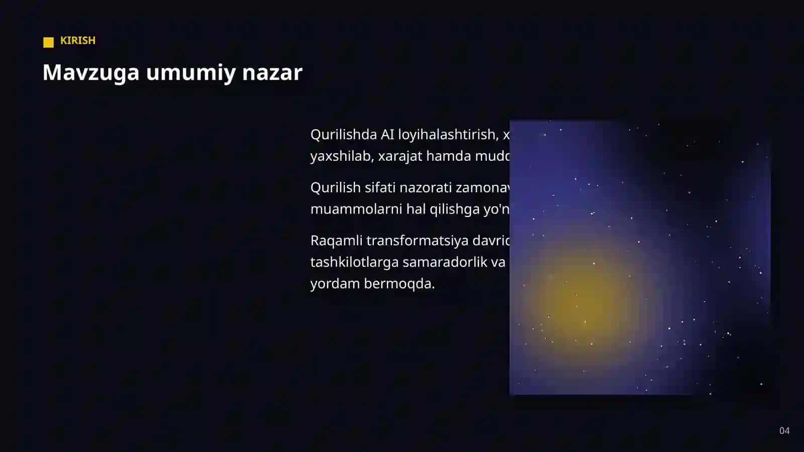 Qurilishda AI loyihalashtirish, xavfsizlik va sifat nazoratini yaxshilab, xarajat hamda muddatlarni kamaytiradi 4