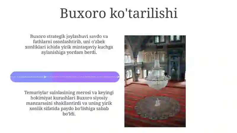 OʻZBEK xonliklari tarixi 4