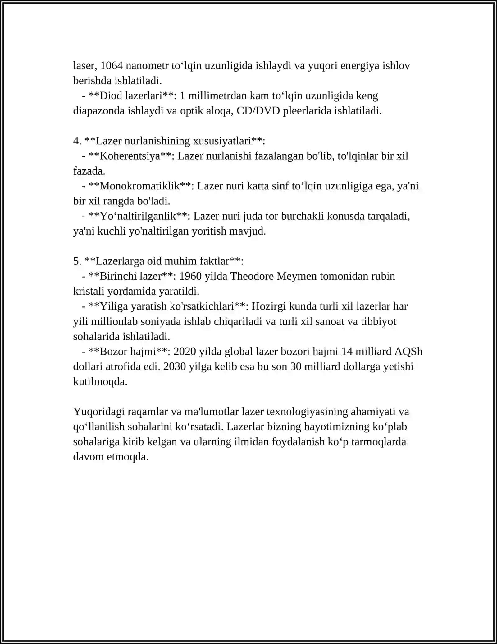 OPTIK KVANT GENERATORLARI (LAZERLAR) 4