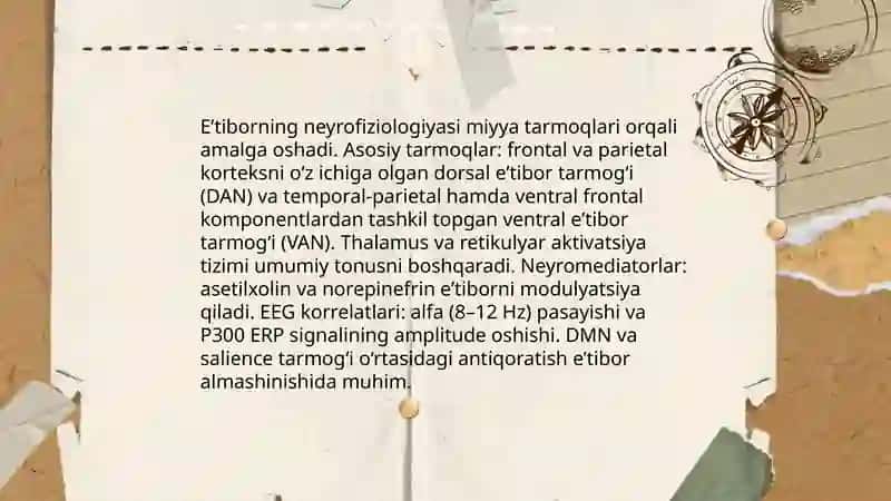 Psixik jarayonlar va miyyaning o’zaro aloqadorligi 4