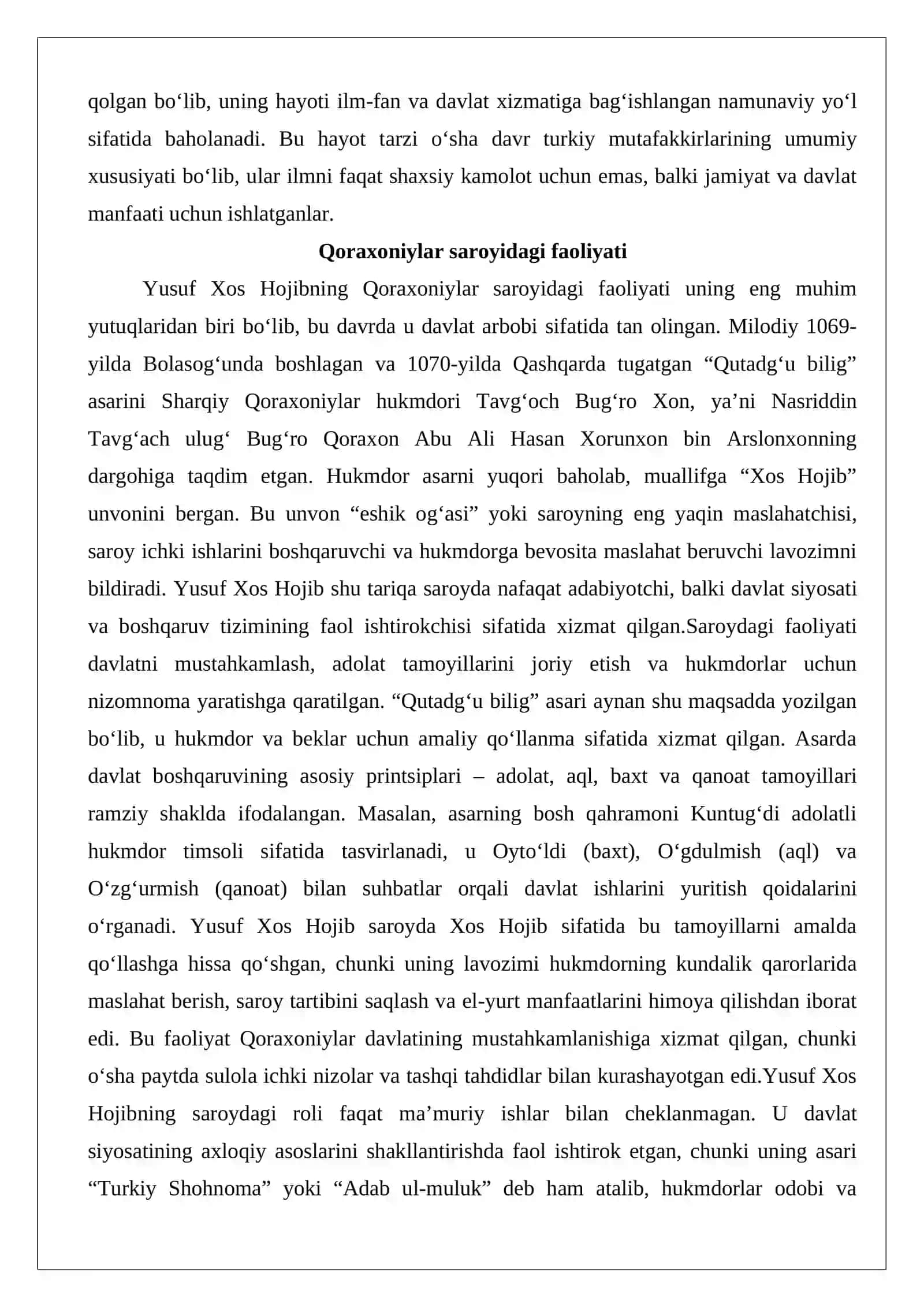 Yusuf Xos Hojib (XI asr) 4
