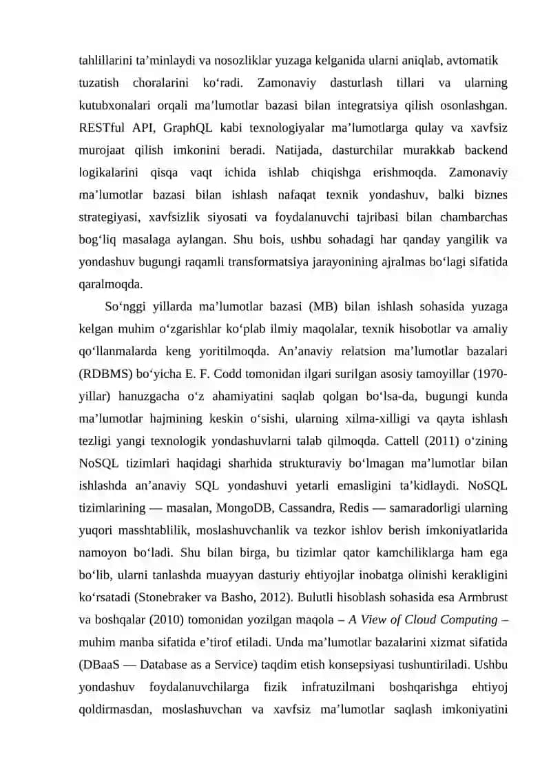 GraphQL texnologiyasi yordamida ma'lumotlar bazasi bilan ishlash 4
