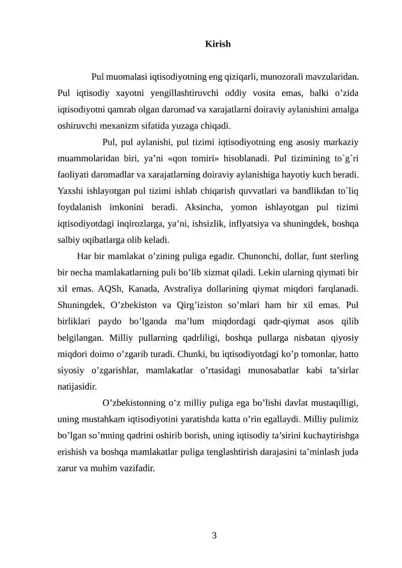 Pul muomalasi va uning amal qilish qonuniyatlari 4