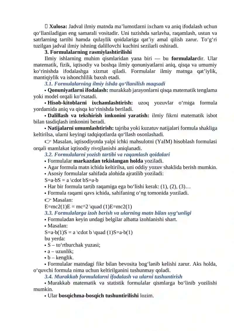 Raqamlar, jadvallar, formulalar 4