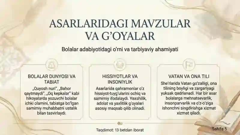 Haza imonverdiyev va Abdurahmon Akbarov ijodi 4