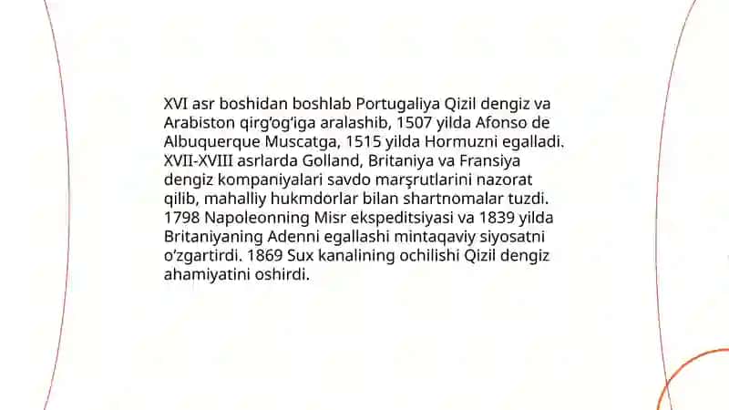 XVI-XIX asrlarda Arabiston yarim oroli davlatlari 4