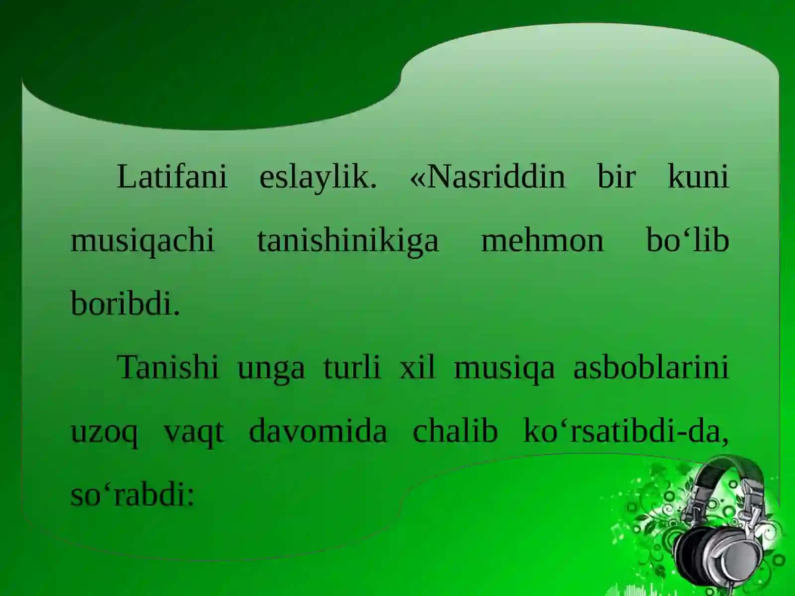 6-sinf Fizika fanidan Musiqiy tovushlar va shovqinlar dars taqdimoti 4