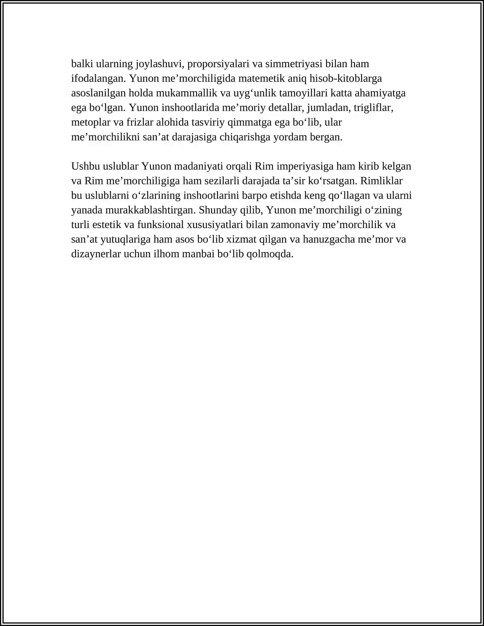 QADIMGI YUNON ARXITEKTURASI VA HAYKALTAROSHLIK SAN'ATI 4