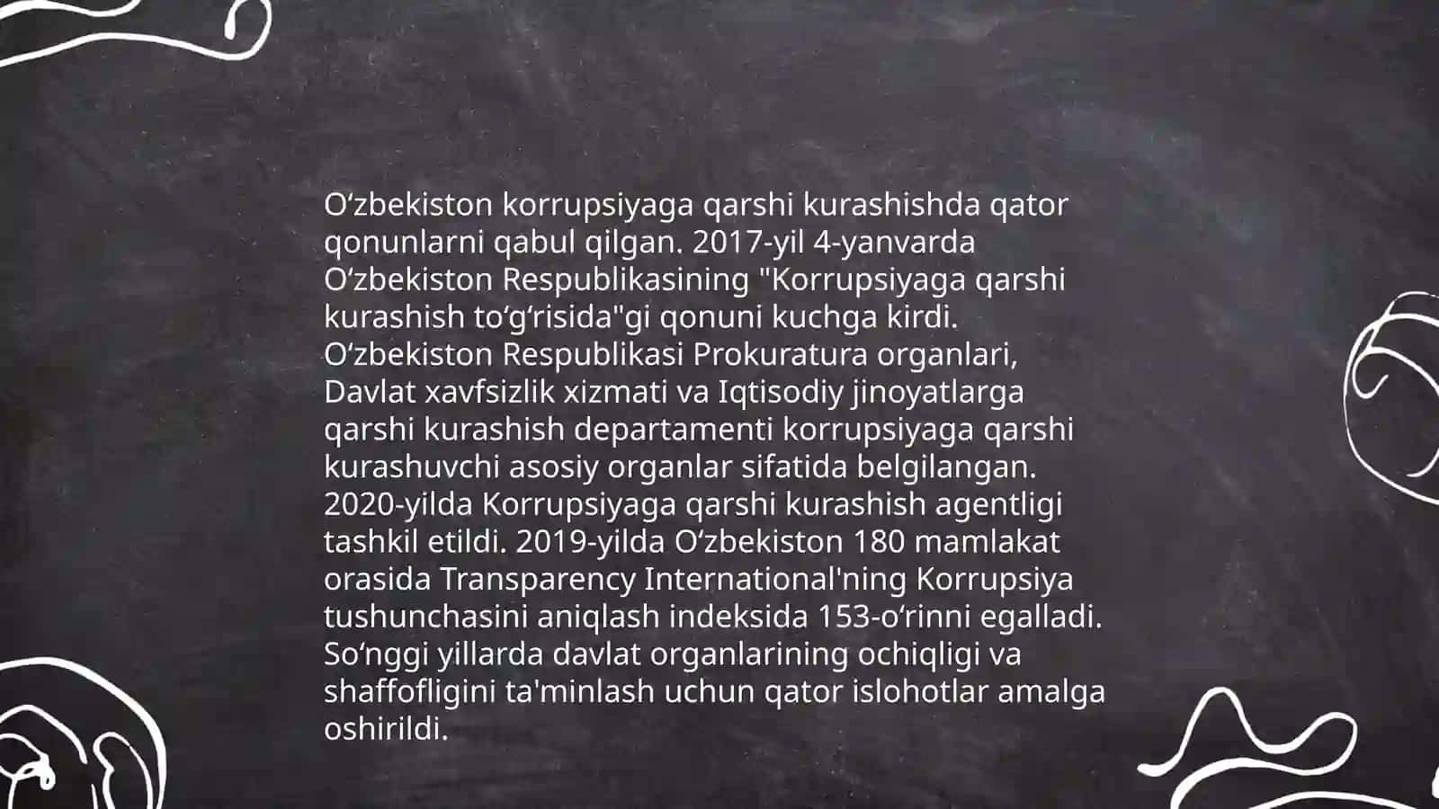 Korrupsiyaga qarshi kurashish to'g'risidagi gonunchilik 4
