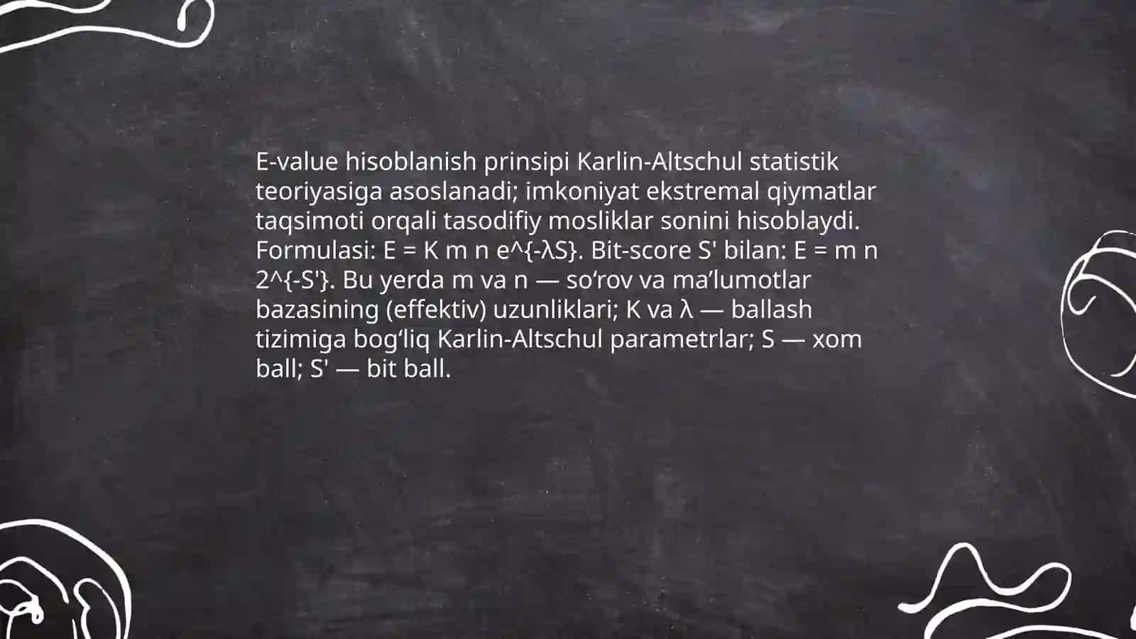 E-value nima va uning ta'rifi 4