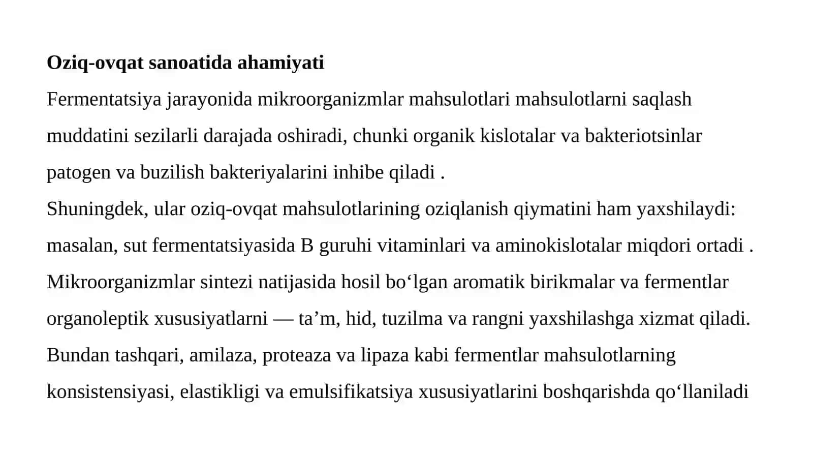 Oziq-ovqat sanoati mikroorganizmlari 4