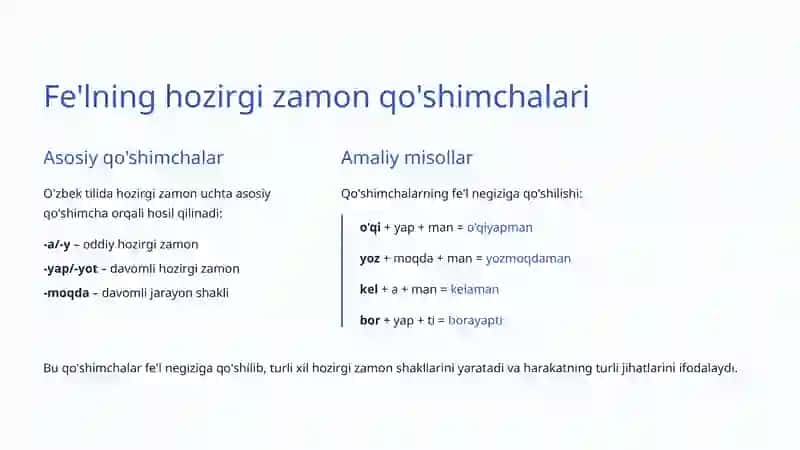 Hozirgi Zamon O'zbek Tili Grammatikasi 4