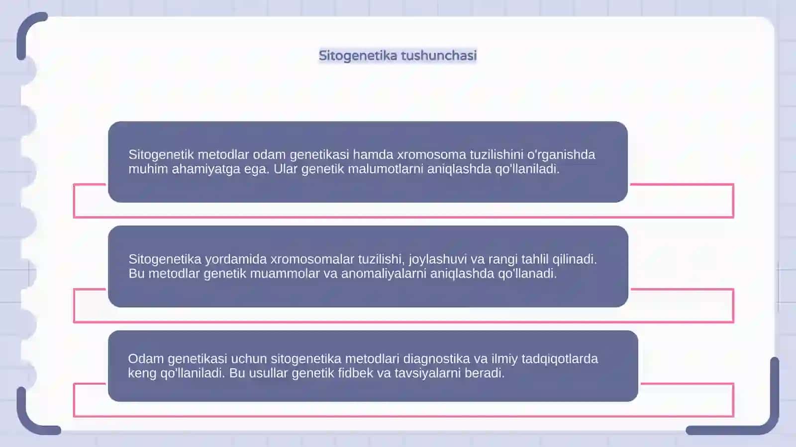 Odam genetikasi metodlari: sitogenetik metod 4