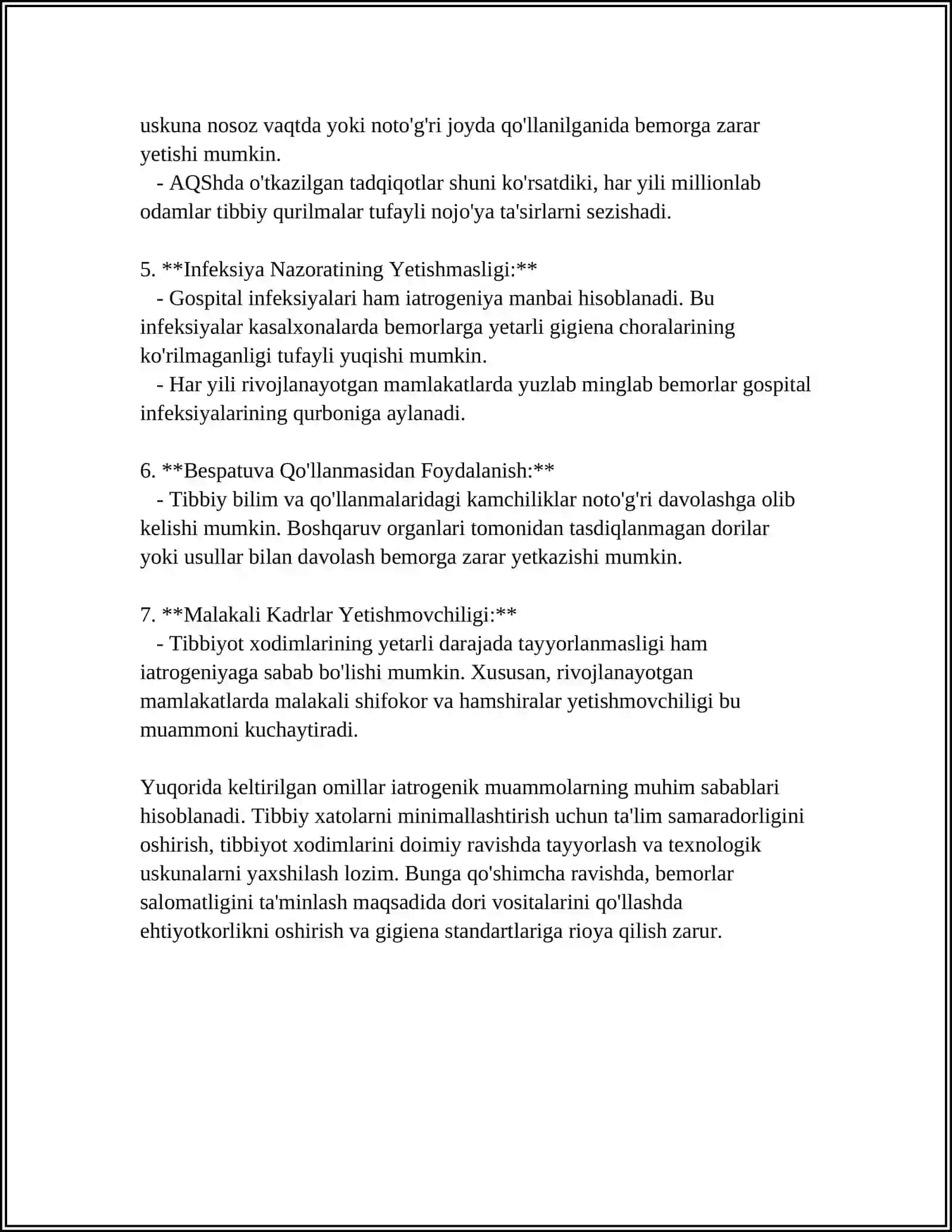 HOZIRGI KUNDA YATROGENIYA MUAMMOLARI 4