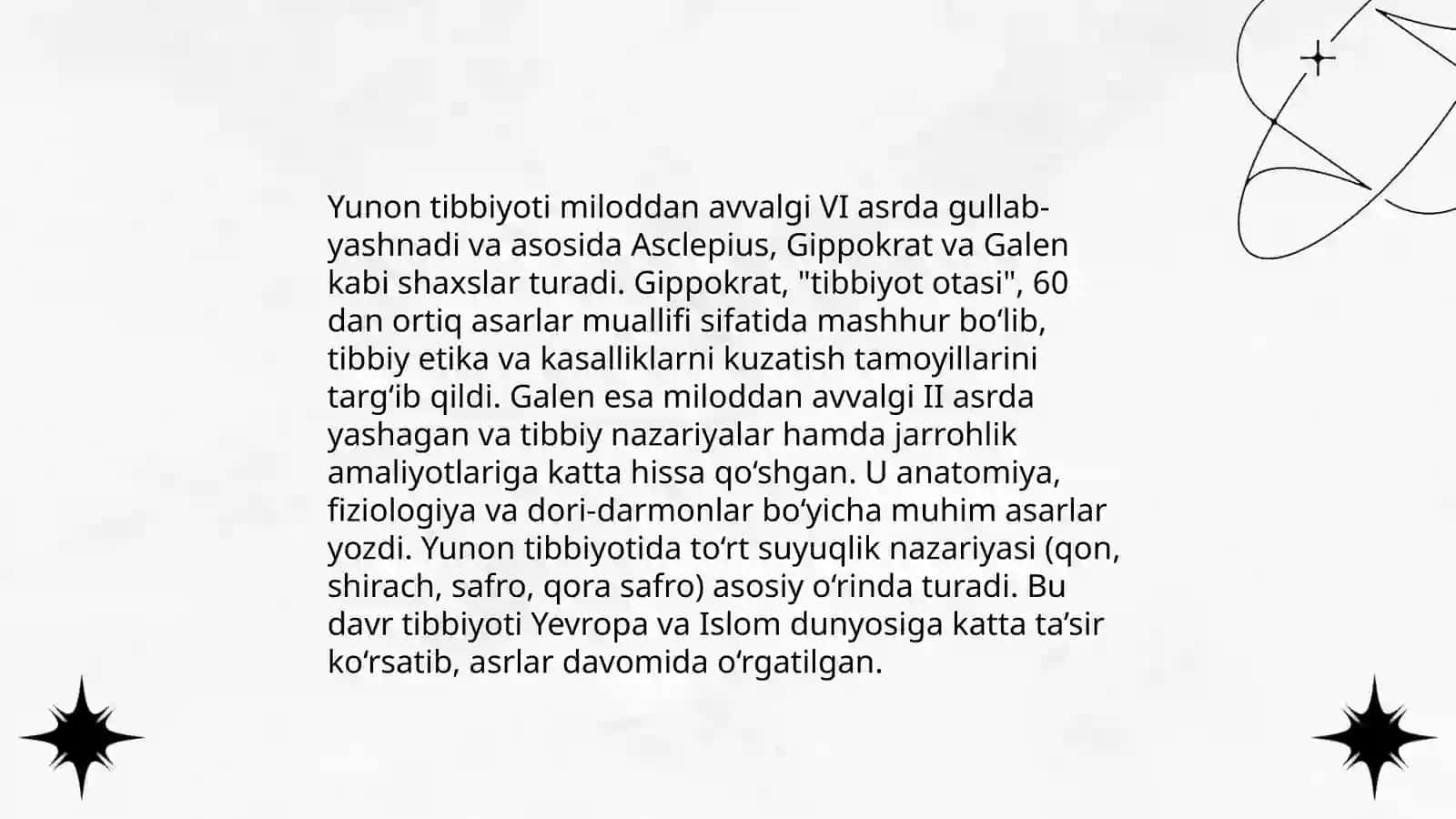 Klinik va nazariy tibbiyot fanlarining fan sifatida rivojlanish tarixi 4