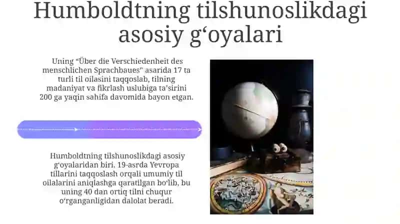 XIX Asrda qiyosiy-tarixiytilshunoslikning vujudga kelishi.Vilgelm Fon Gumboldt ta'limoti. 4