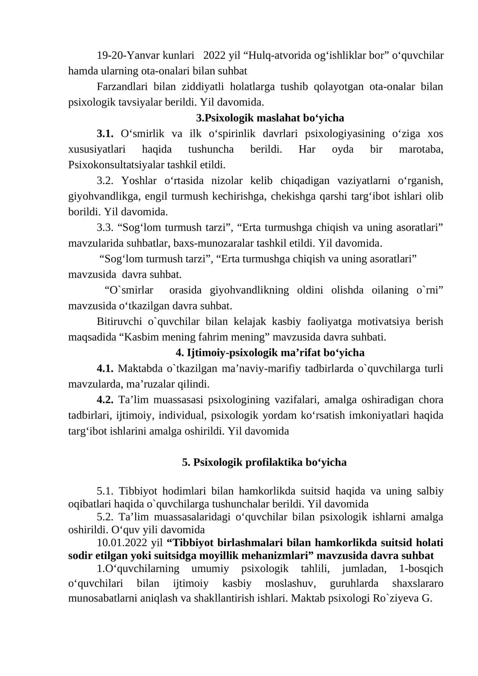 Psixologik ishlar yozmalarini takomillashtirish 4