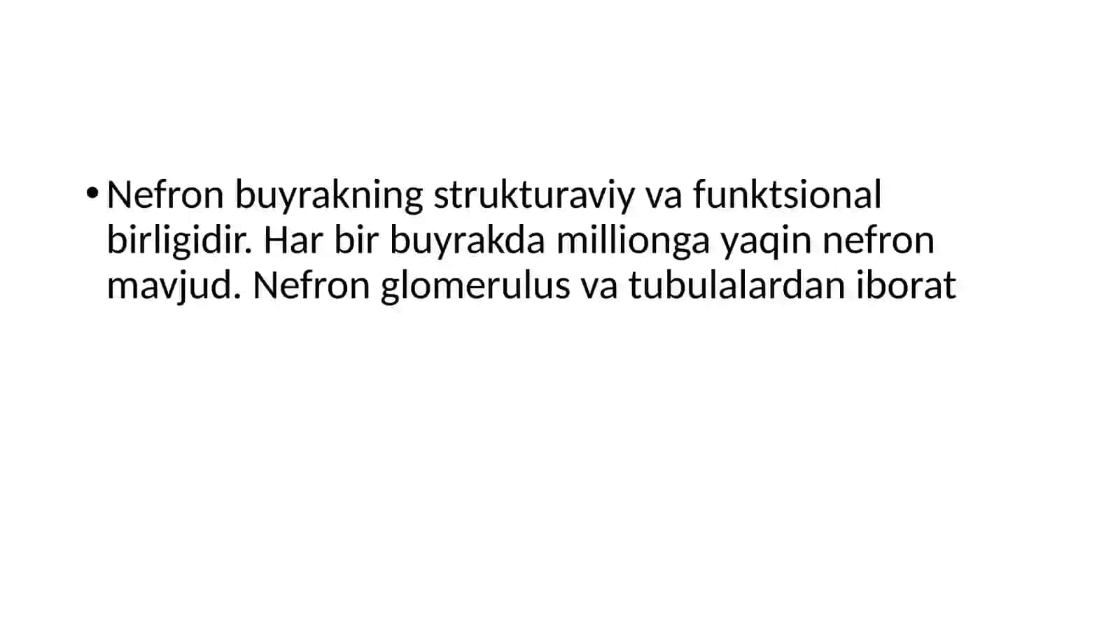 Ayirish a’zolari tizimi.Buyraklarfiziologiyasi 4