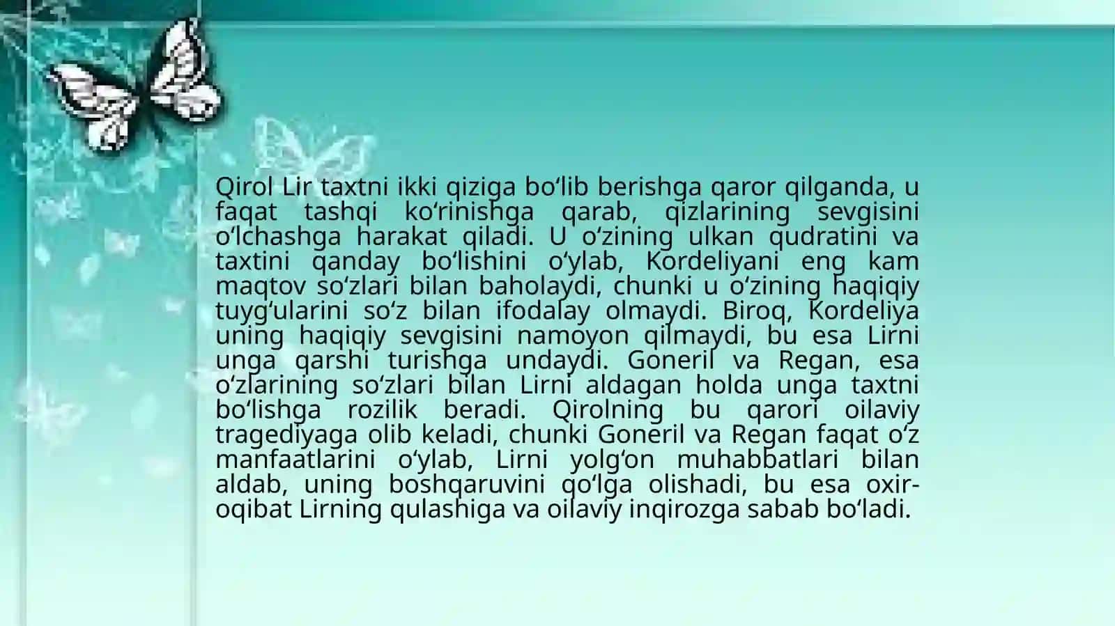 Uilyam Shekspirning Qirol Lirasari 4
