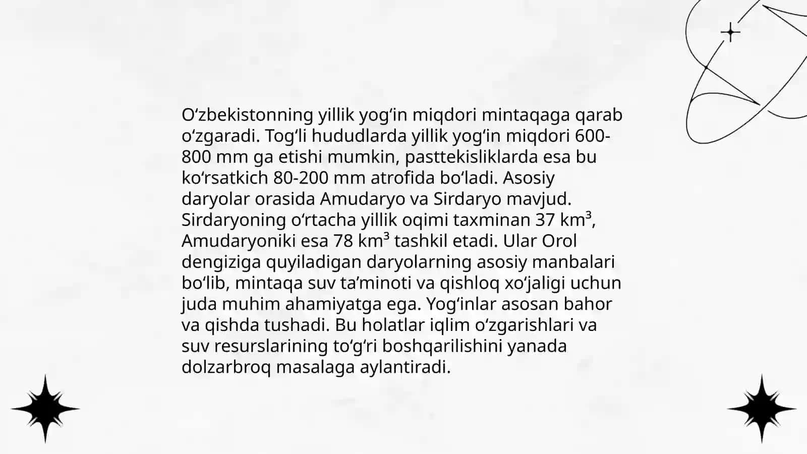 Daryolar oqimining yillararo tebranishi, umumiy qonuniyatlari 4