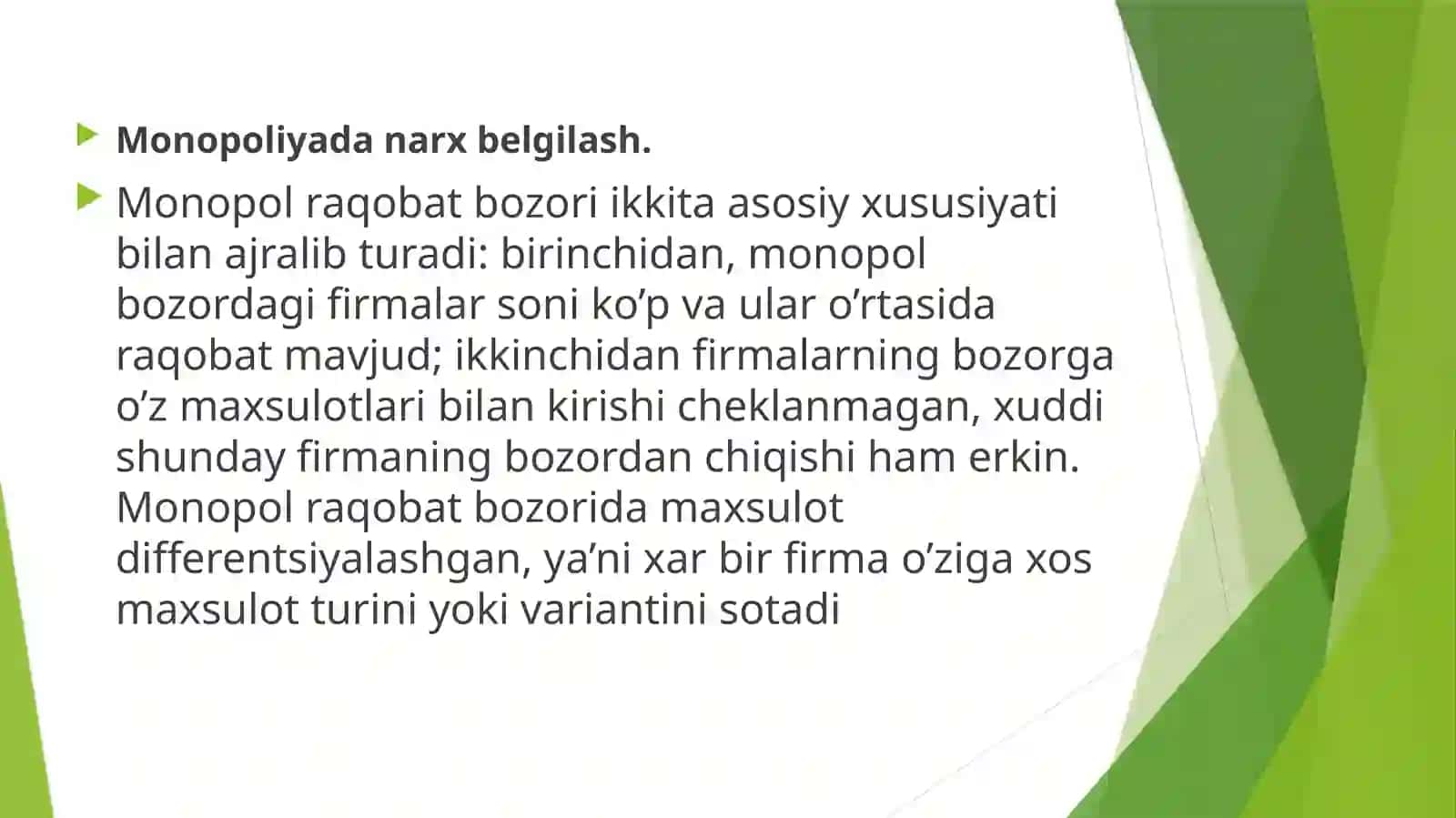 MONOPOLIYADA NARX BELGILASH VA MONOPOL HOKIMIYATI 4