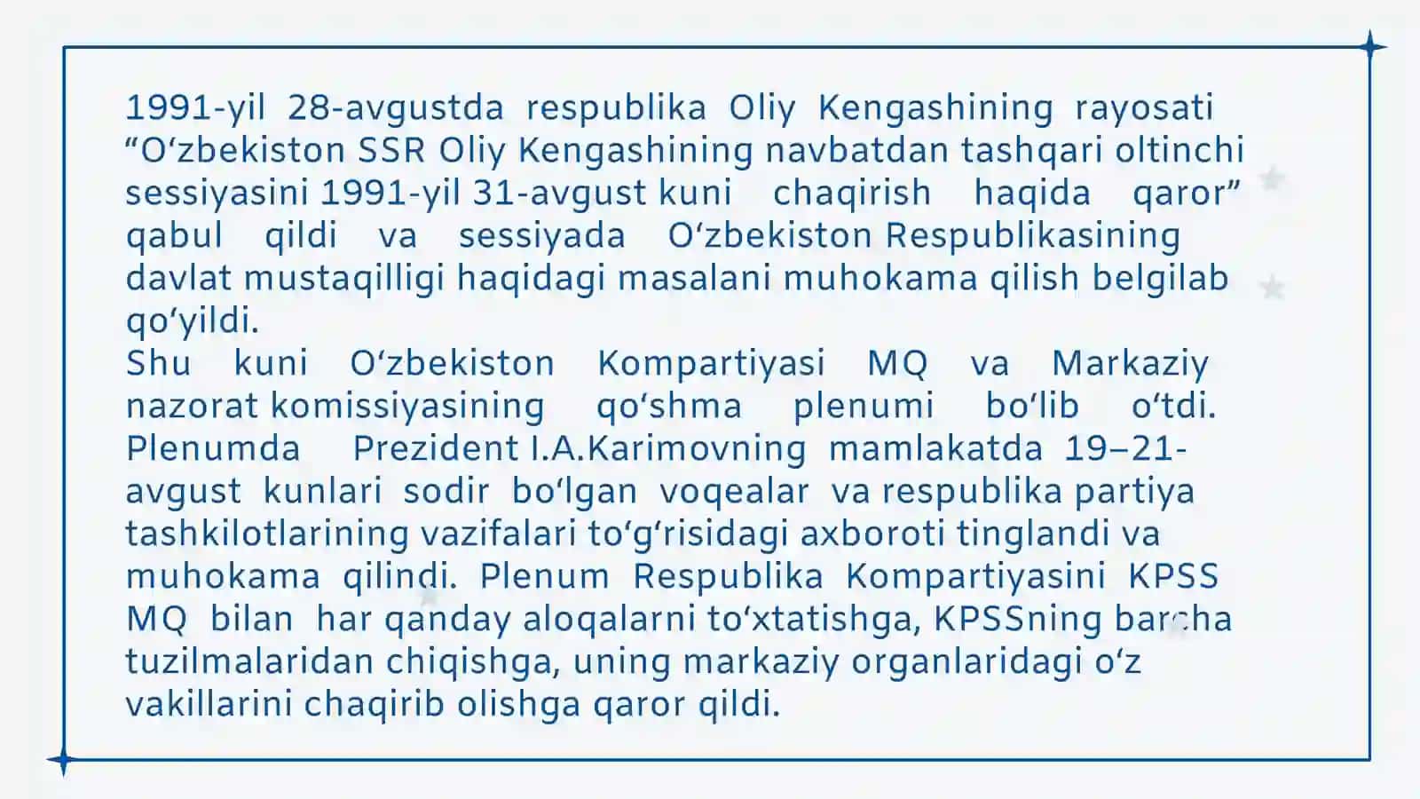 O‘zbekiston Respublikasi tashkil topishining tarixiy ahamiyati 4