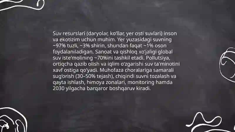 Tabiiy resurslar va atrof-muhit 4