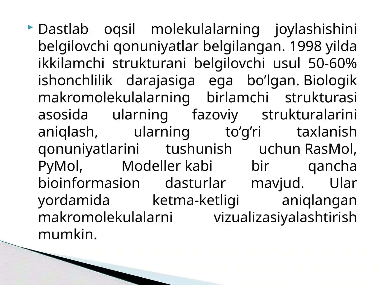 Biologik makromolekulalarni vizualizatsiyalashtirishning zamonaviy usullari 4