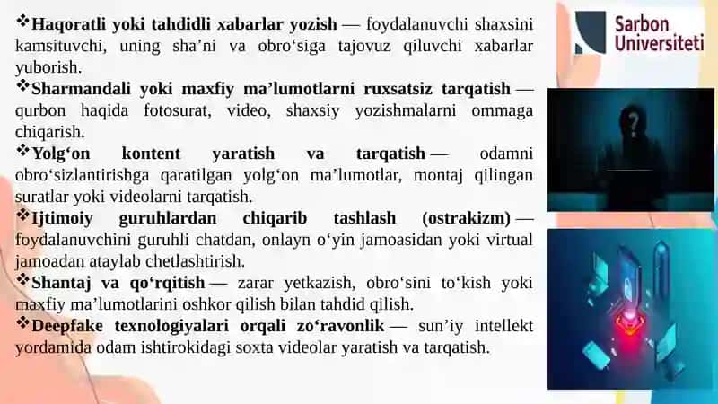 Kiber makon va kiber xavfsizlik: mohiyati va zamonaviy tahdidlar 4