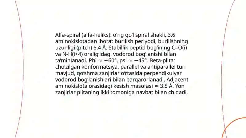 Makromalekulalarning fazoviy tuzilishi 4