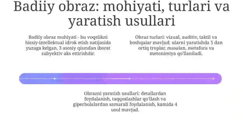 Badiiy obraz: mohiyat, turlari va jurnalistika nutqidagi ahamiyati 4
